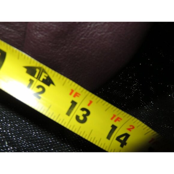 Coach 2011 Kristin Spectator Ostrich Embossed Mixed Leather Flap Purple Bag - Picture 13 of 15